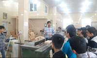 بازدید دانش آموزان دبستان سعادت بوشهراز کارگاه صنایع چوب مرکز آموزش فنی وحرفه ای شماره ۲ بوشهر 